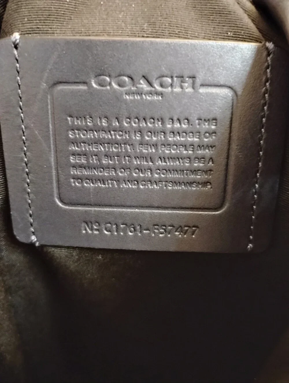▪️Coach Black Leather Terrain Gunmetal Backpack Rugged Cabincore Quiet Luxury